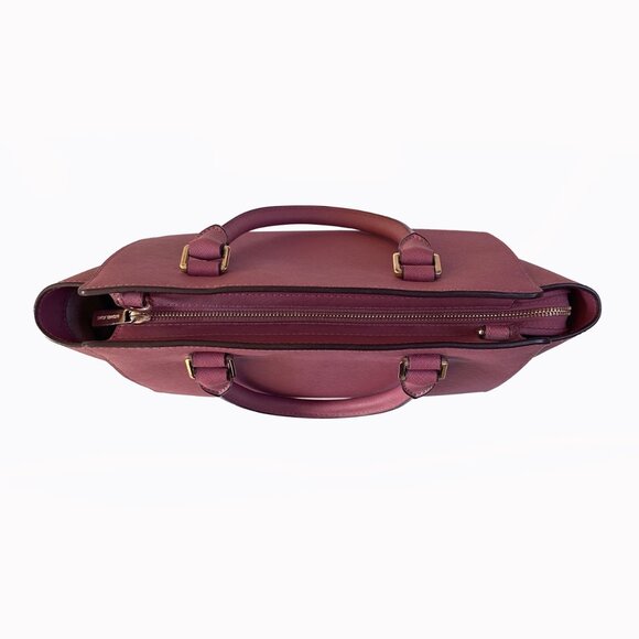 Michael Kors Selma Leather Tulip Pink Rose Leather Satchel Shoulder Tote HandBag - Picture 5 of 11